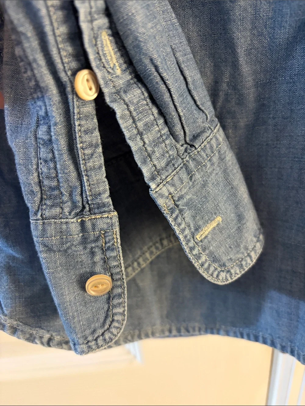 J. Crew Light Blue Denim Button-Down Shirt